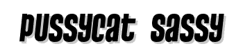 Pussycat-Sassy font